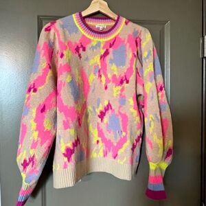 Oversized bubble sleeve sweater